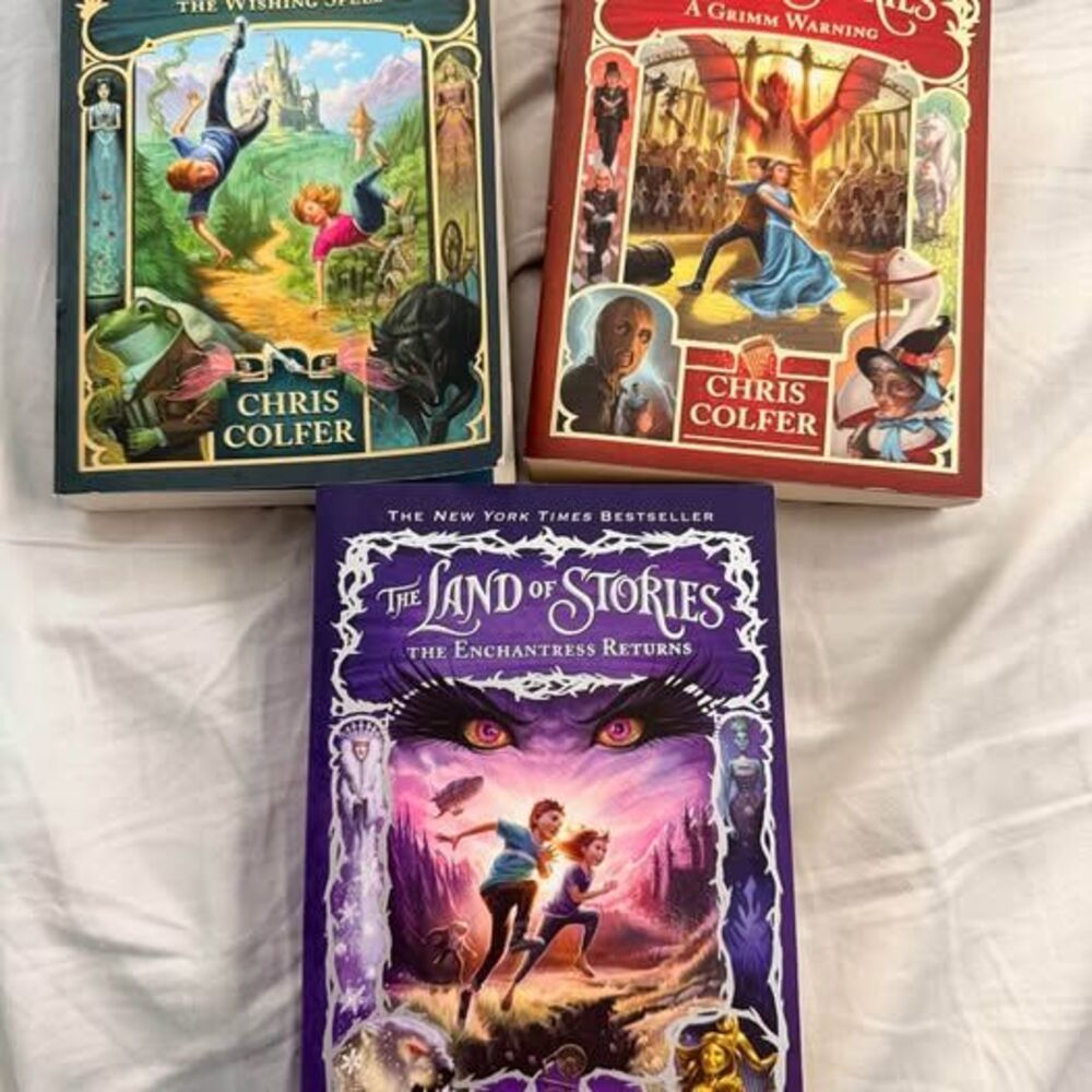 The Land of Stories by Chris Colfer 1-3 book kids fantasy novel books set of 3